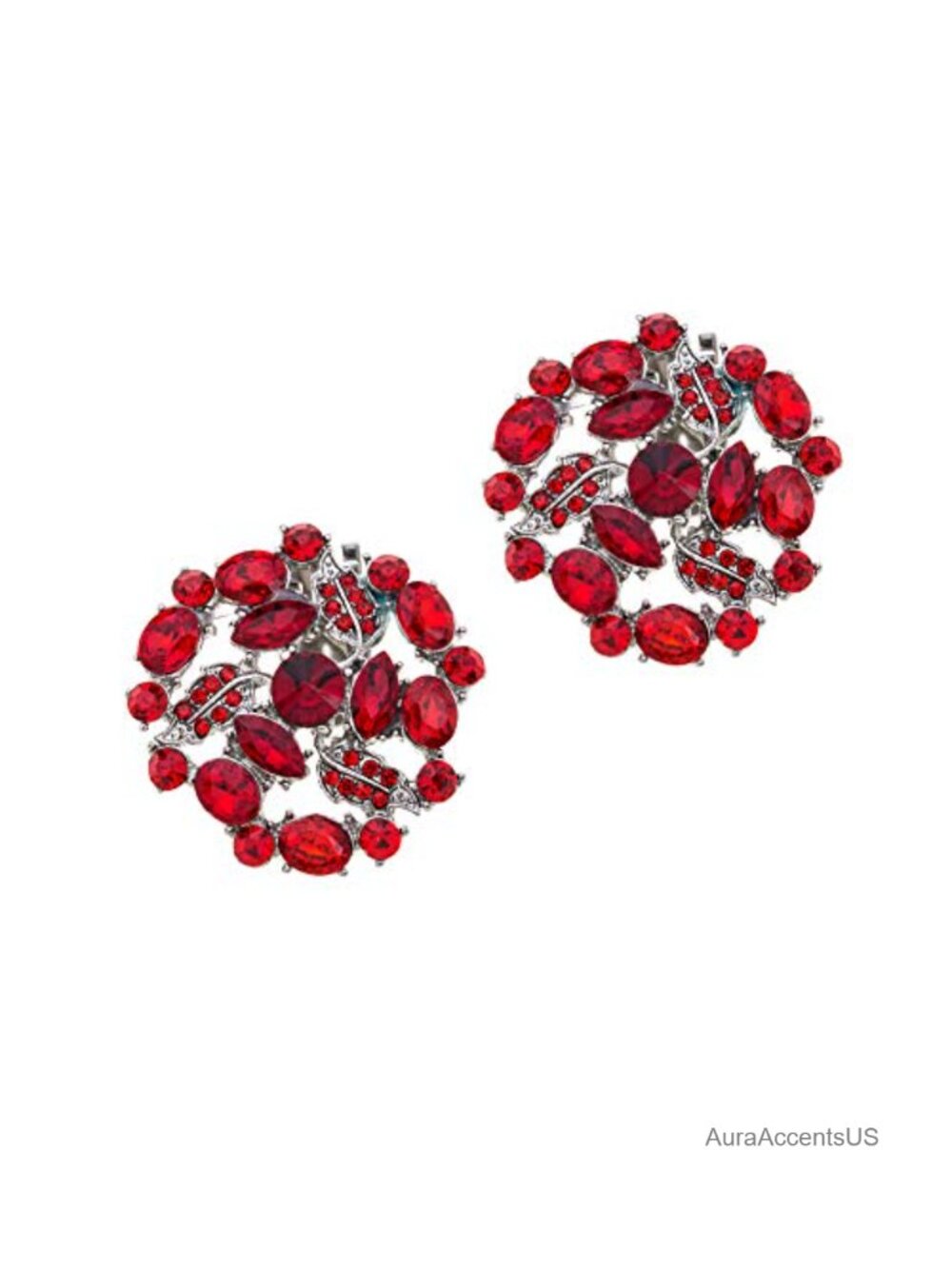 Rhinestone Shoe Clips Crystal Brooch Clip On Shoe Decorations Wedding Party